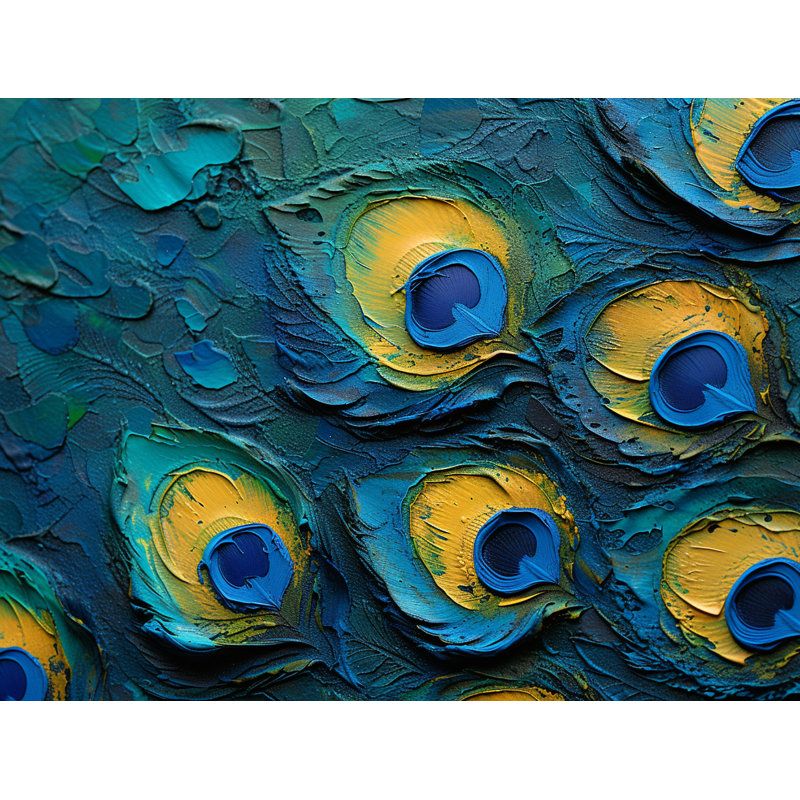 Peacock Nature Warm Room Darkening Curtain Pair, 40" W x 54" L