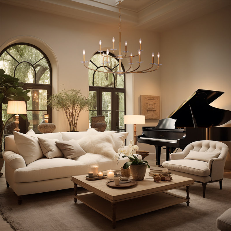 Mercer41 Lobianco - Chandelier, 12, 28.25" H x 48" W x 48" D