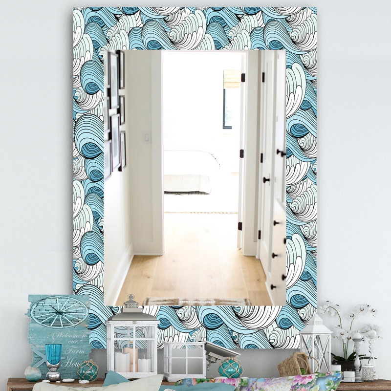 Miroir de salle de bain traditionnel Great Wave inspiration, H 24 po x l 32 po, Starfish