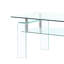 Table basse de salon en verre transparent Modern
