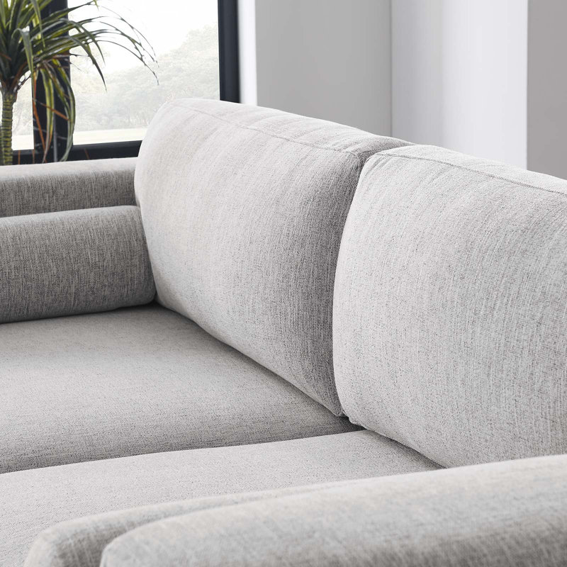 Canapés visibles Modway, 100 % polyester gris clair