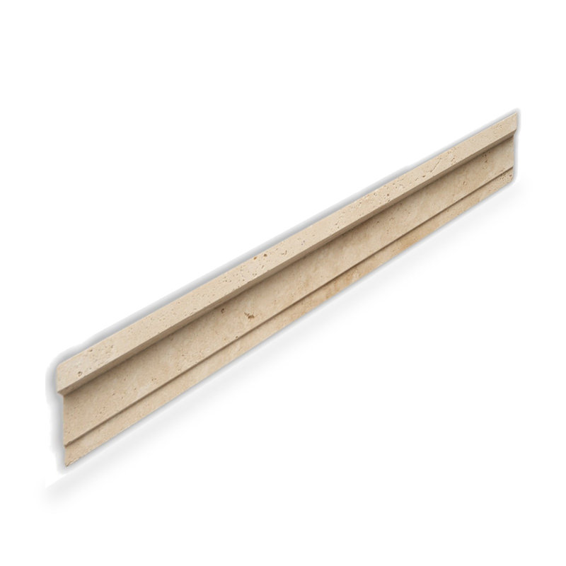 Ivory 12 in. L Travertine Chair Rail