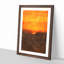 Orange Sunset Abstract - Picture Frame Painting Print-56925286-56925288