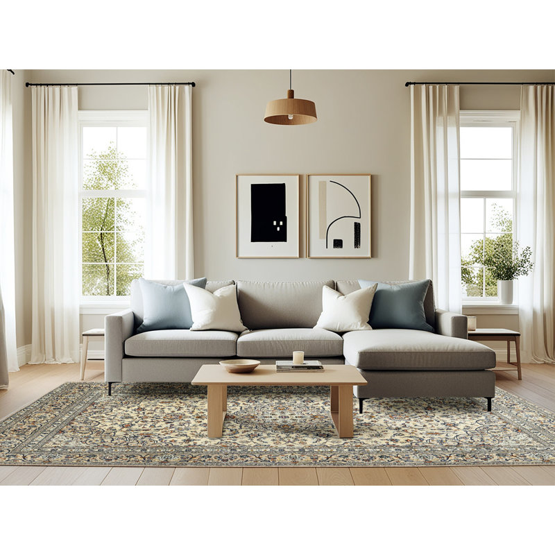 Oriental Indoor Rug, Rectangle 6' x 9'