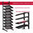 Nail Polish Organizer - 8 Tier Tilting Nail Polish Bottle Metal Shelving, Extra Large Capacity for Essential Oil Storage Suitable for Nail Salon Beauty Salon Retail Store Black