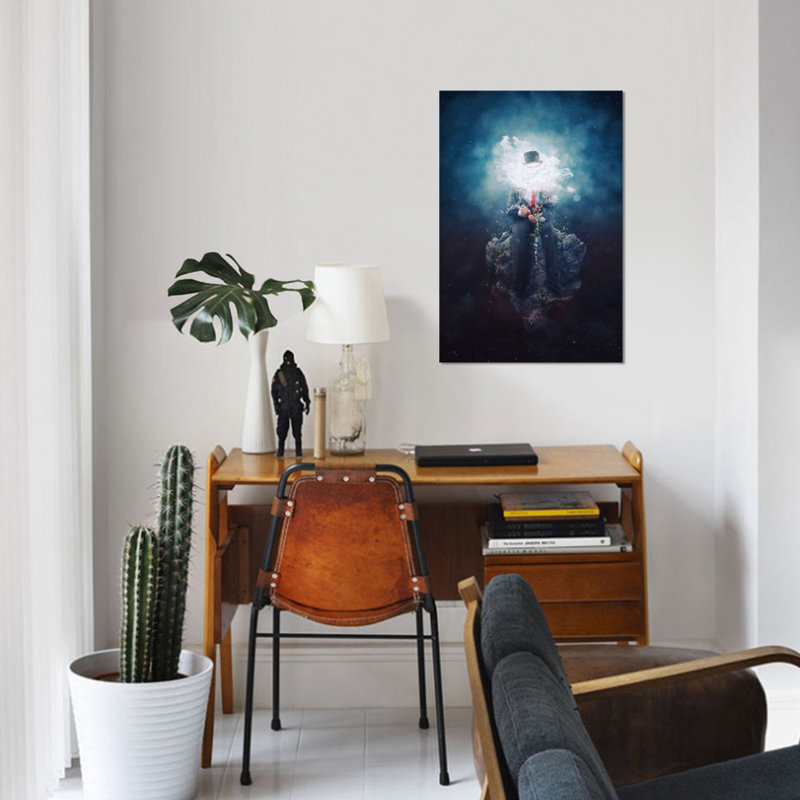 « patience », impression sur toile, H 12 po x l 8 po x P 0,75 po, Toile tendue