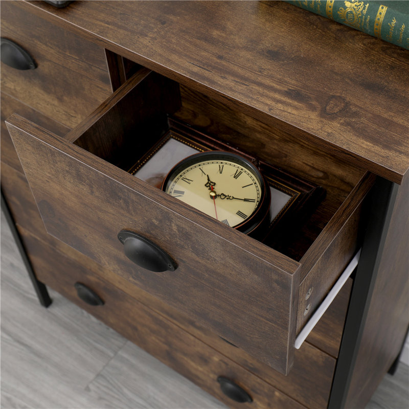 Alesia 79cm W 5 - Drawer Chest of Drawers