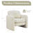 Double-layer Upholstered Armchair Barrel Accent Chair  -41378158