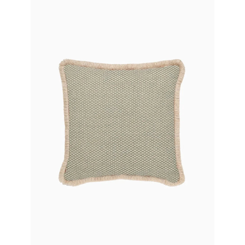 Indira Pillow Cover & Insert, Emerald, Square 19.69"