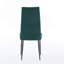 Ensemble de 2 chaises de salle à manger réglables en velours vert-1298470537