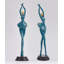 Bleu, or, noir, forme libre, verre, acier, objet décoratif, bois manufacturé-759898837-759898838