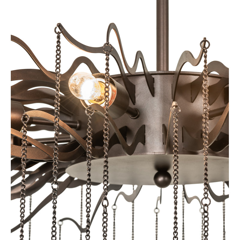 Lustre long Aranha de 48 po Ednamae