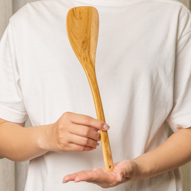 Ensemble d'ustensiles de cuisine en bois de teck 8 pièces