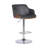 Jaxxon Swivel Adjustable Height Barstool with Metal Base in Wood, and Faux Leather-804614454-804614452
