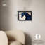 Décoration murale minimaliste «Blue Horse I Shadowbox» par Art Remedy-115123800-115123802