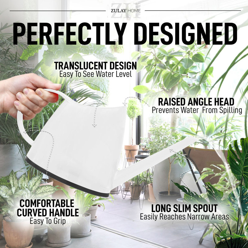 Arrosoir pour plantes d'intérieur Zulay, Blanc mat
