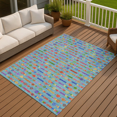 Machine Washable Indoor/Outdoor Chantille ACN2658 Kids Rug