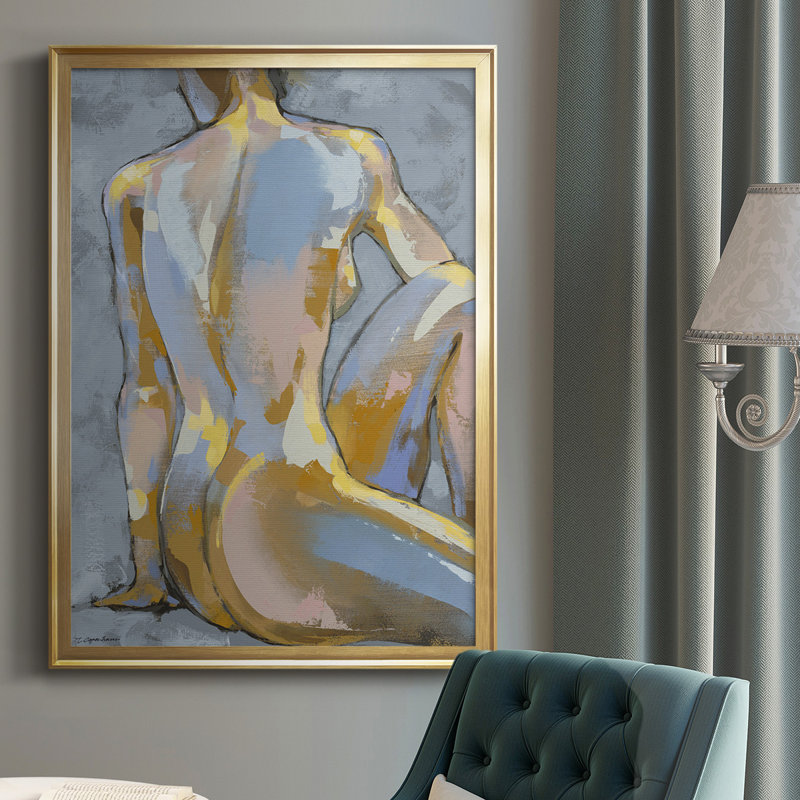 Gray Maiden II, reproduction d'art encadrée, Or, H 24,5 po x l 18,5 po x P 1,25 po