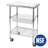 NSF-Certified Stainless Steel Kitchen Island Cart on Wheels