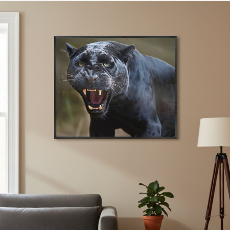 Single Picture Frame LED Illuminated Wall Art Wall Art on Glass / Aluminium, 50 cm H x 60 cm W