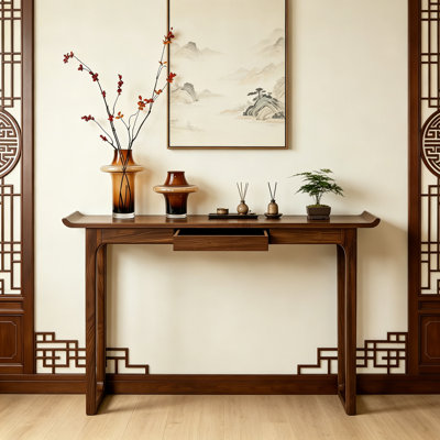 New‑Chinese Style Entryway Console Table