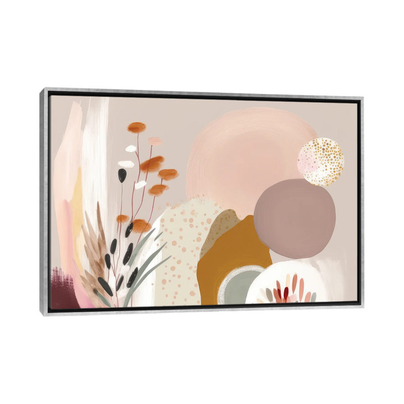 Beautiful Nature Forms, Silver Floater Framed Canvas, No Mat, 18" H x 26" W x 1.5" D