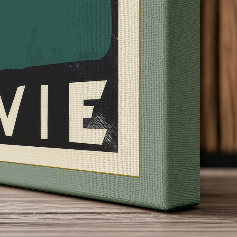 La Vie Art Deco - Wrapped Canvas, 18x12 - 45.7 x 30.5 cm, Sage Border