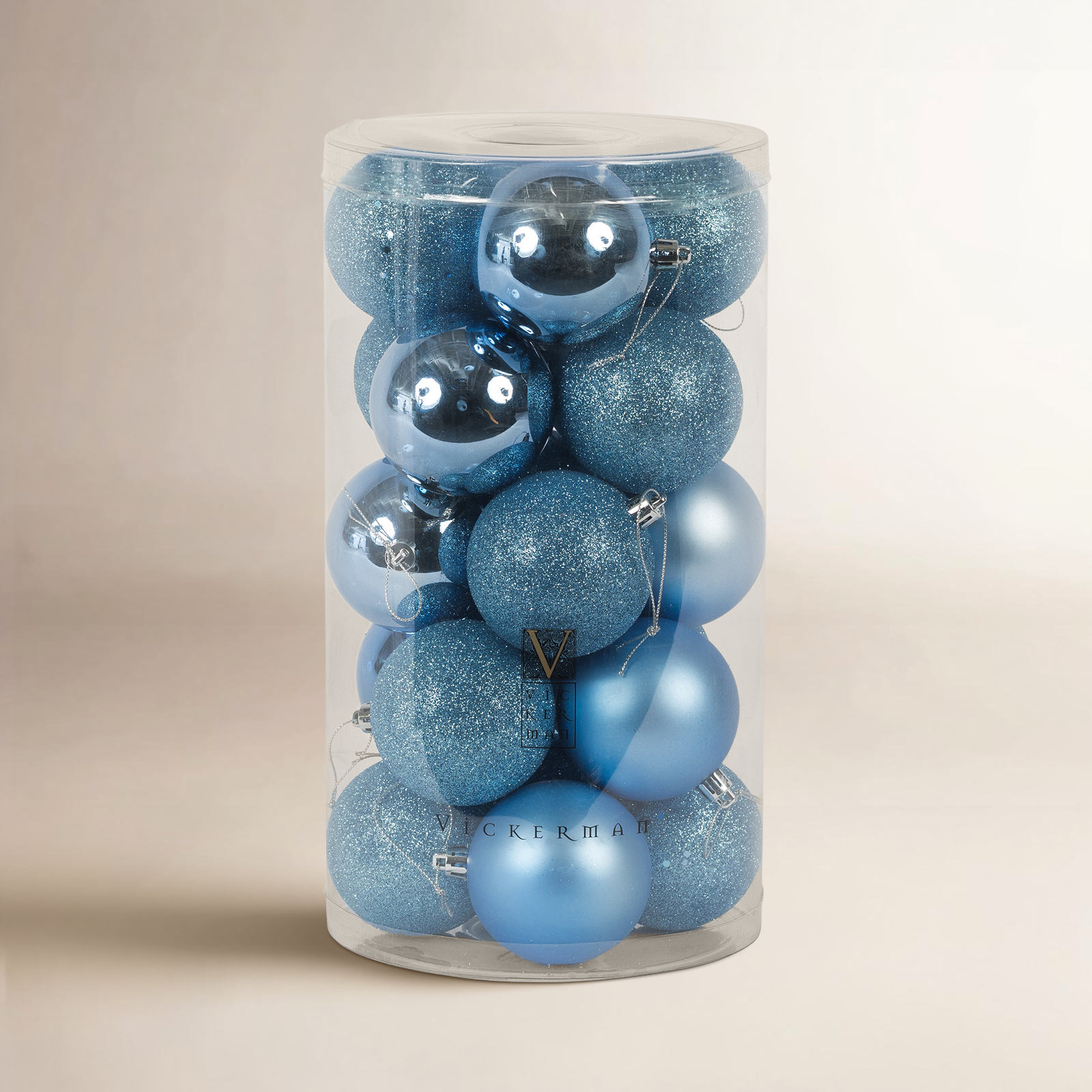 Holiday Décor Ball Ornament, 20, Frosty Mint, 2.75" H x 2.75" W x 2.75" D