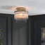 Clear Glass Flush Mount