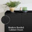 Buffet moderne 2 portes avec rangement - noir