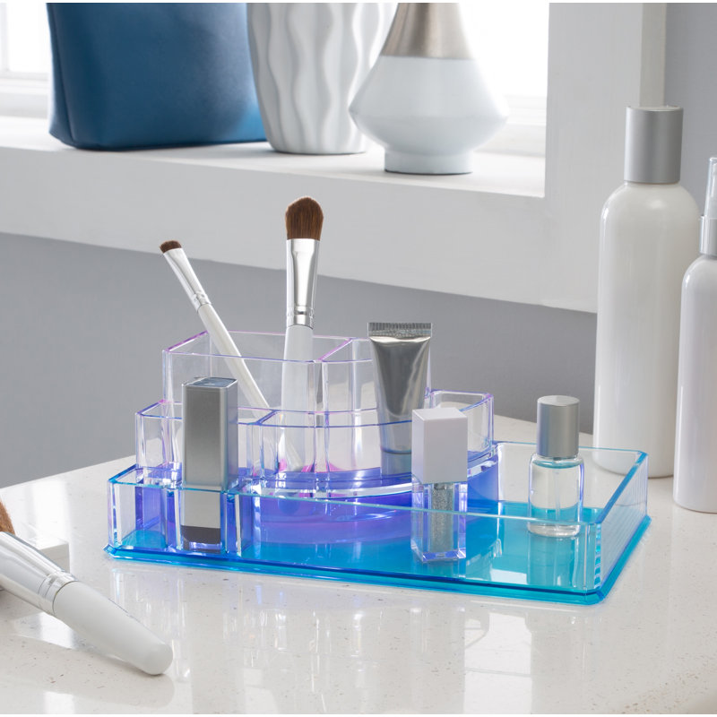 Ombre Lightweight Rectangular Plastic Makeup Organizer