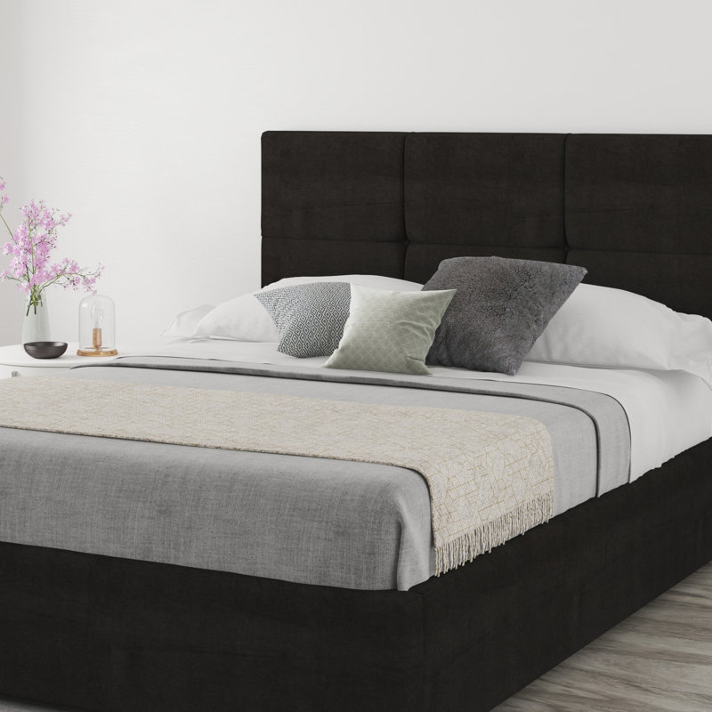Kellen Upholstered Headboard, Kingsize (5'), Linen Charcoal