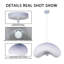 Luminaire suspendu 3 lumières blanc, art minimaliste