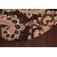 Tapis rond brun / beige en laine touffeté à la main à motif cachemire Banff-1540360204