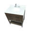 Meuble-lavabo simple 31 po avec comptoir en quartz blanc