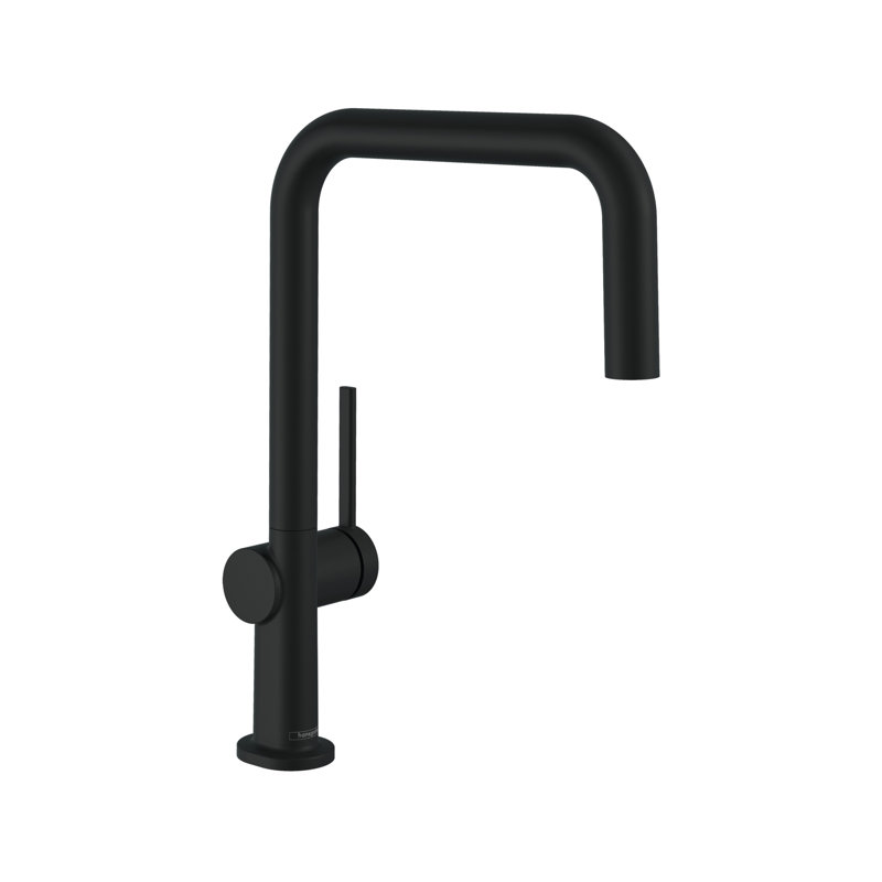 Robinet de cuisine Hansgrohe Talis N, 1 jet en U, 1,5 gal / min, Noir mat