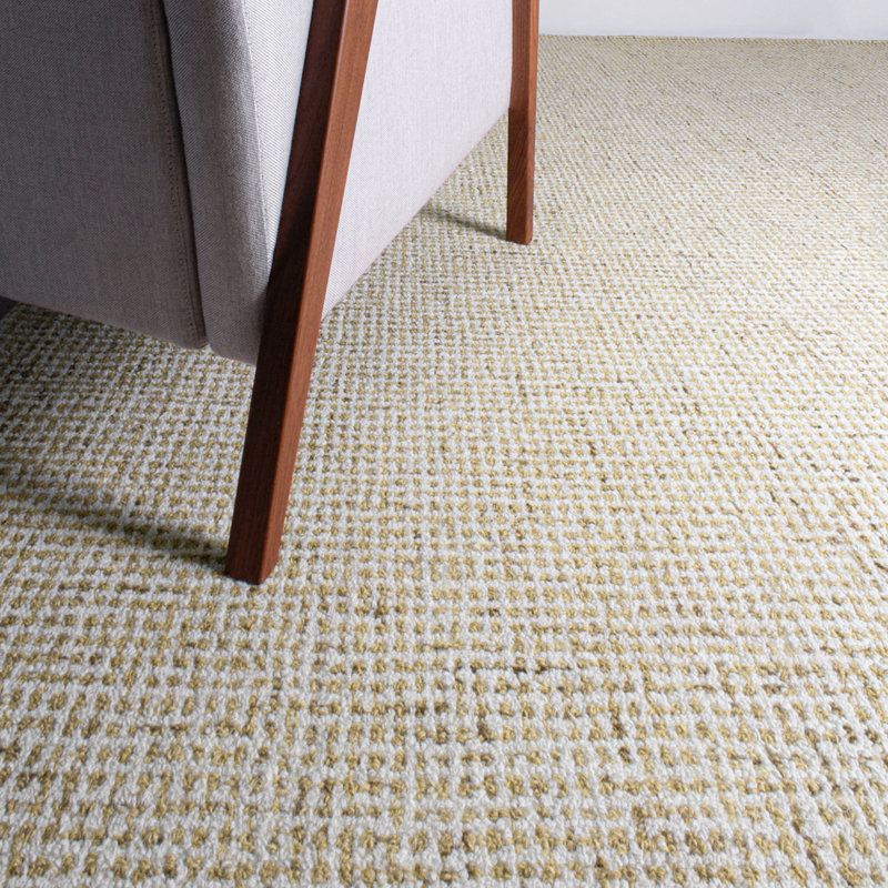 Harrison Handmade Tufted Wool Wheat Area Rug, Rectangle 8'6" x 12'6"