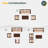 5-Person Seating Group With Storage-1102507012