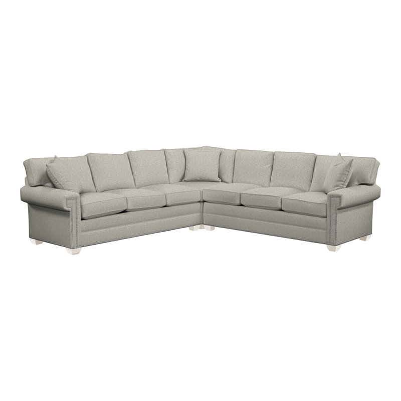 American Bungalow 3-Piece Davidson L-Sectional, Tuck Metal, Yes, Navajo