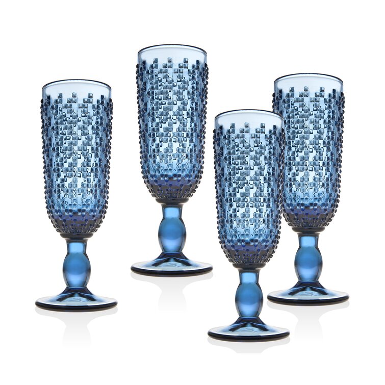 DUBLIN FLUTES SET OF 12 by Godinger: Champagne Flutes: Champagne  Glasses