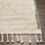Tapis gris / crème en coton fabriqué à la main Clover-1725304705