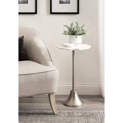 Ashley Modern Wavy Marble Side Table