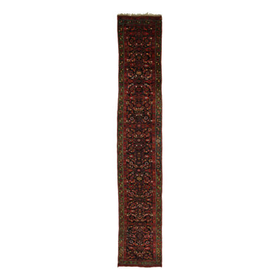 Antique One-of-a-Kind 3'6X18'4 Hand Knotted Area Rug