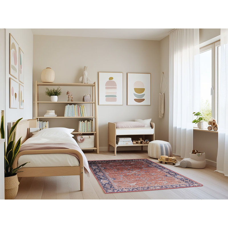Tapis brun à motif oriental, Rectangle 4 pi x 6 pi