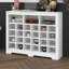 Armoire de rangement moderne à 24 casiers avec armoire incurvée, base polyvalente pour le couloir et le salon Sleek Design-2134634815