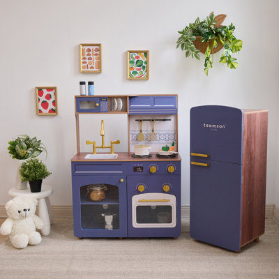 Cuisine de jeu en bois avec réfrigérateur et évier modulaire Teamson Kids Little Chef
