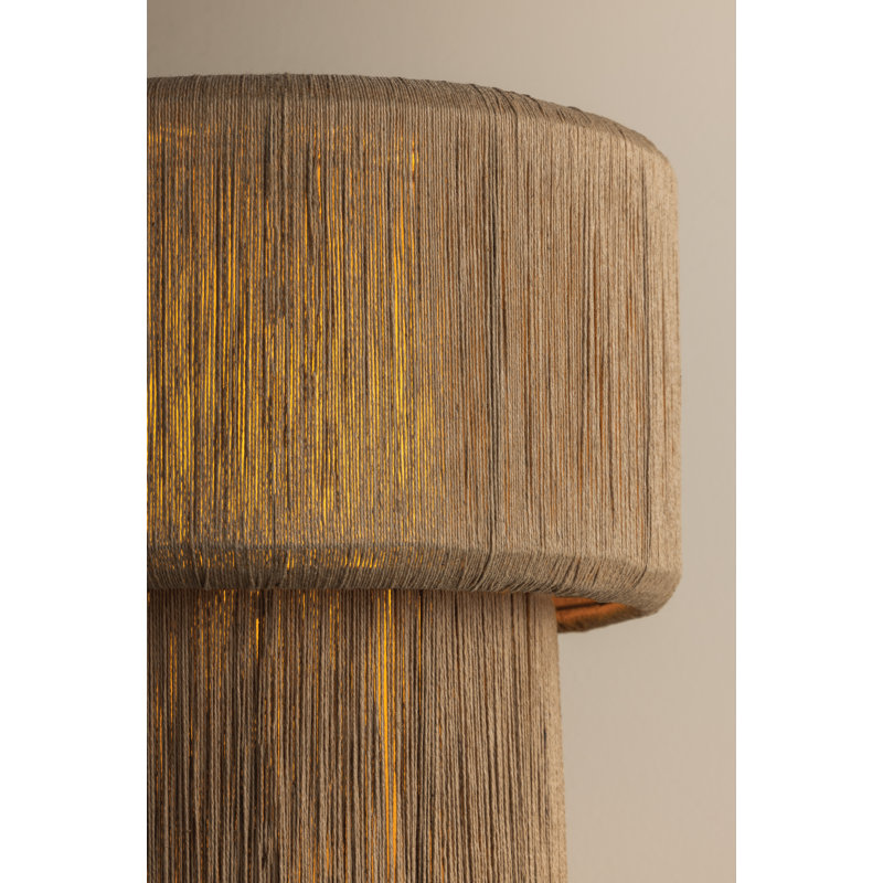 Lampe de table 1 lumière en laiton patiné Troy Lighting Kenai 17 pouces de large