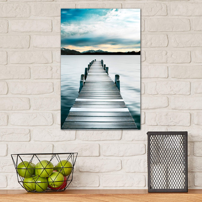 Jetty by Danita Delimont - Floater Frame Print on Canvas, 66.04 cm H x 45.72 cm W x 1.91 cm D, No Frame