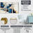 Abstract Blue Beige Road Collage II - Abstract Collages Canvas Wall Art Set-1549767301-1549767300
