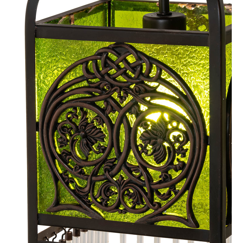 Luminaire suspendu rectangulaire en grappe à 3 lumières Celtic